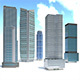 High Rise City Building BUNDLE - 3DOcean Item for Sale