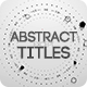 Abstract Titles - VideoHive Item for Sale