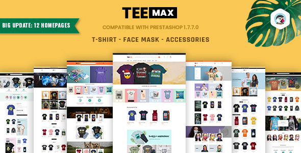 TeeMax | Fashion & POD T-Shirt Store Prestashop 1.7 Theme