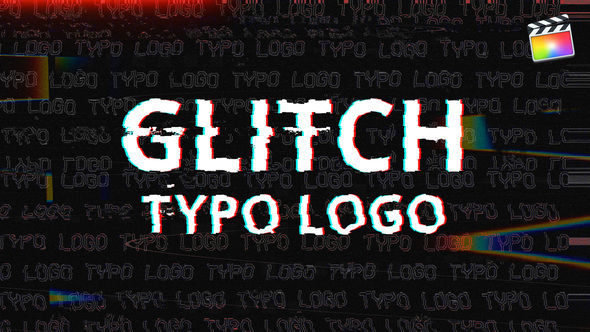 Glitch Typo Logo | For Final Cut & Apple Motion