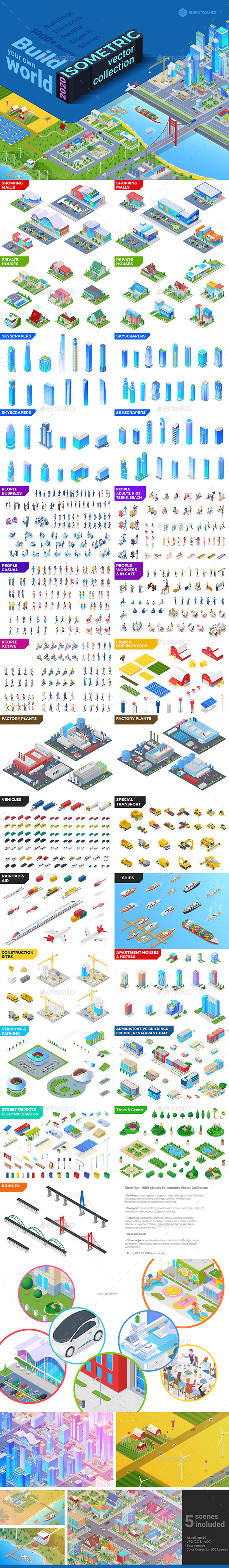 Isometric Vector Collection 2020