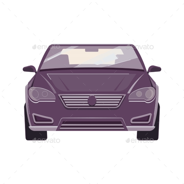 Passenger Car Flat Icon