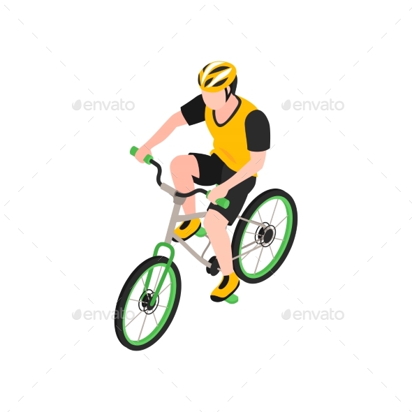 Riding Bicycle Illustration