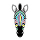 Zebra Head on White - GraphicRiver Item for Sale