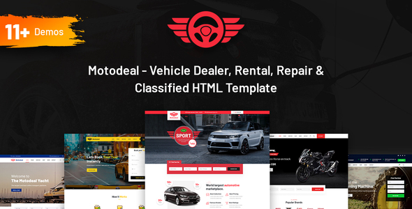 Motodeal – Car Dealer & Classified HTML5 Template