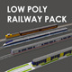 Low Poly Railway Pack - 3DOcean Item for Sale