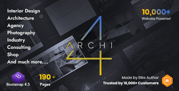 Archi – Interior Design & Multi-Purpose Website Template