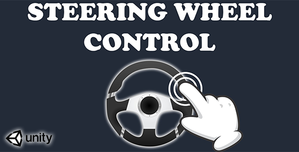 Virtual Steering Wheel Controller (Unity Source code)-mobile ready simple input touch control system