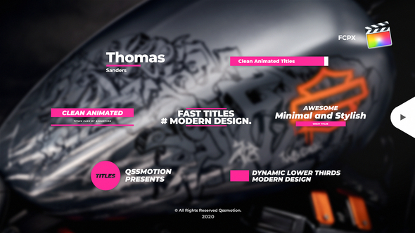 Clean Lower Thirds I Titles For FCPX