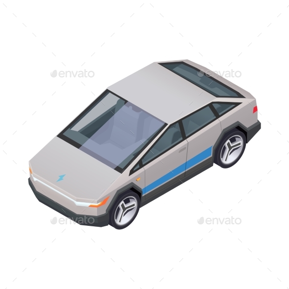 Eco Friendly Car Technology Vector Illustration