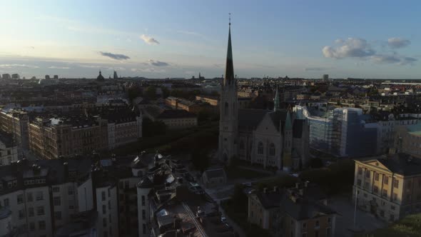 Aerial View of Östermalm Stockholm