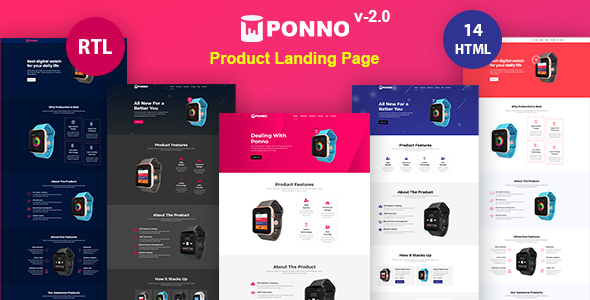 Ponno - Product Landing Page