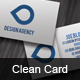Clean Design Agency Business Card - GraphicRiver Item for Sale