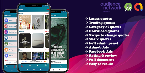 Quotes world app with admin (Android App)