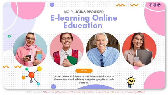 E-learning Online Education Slideshow