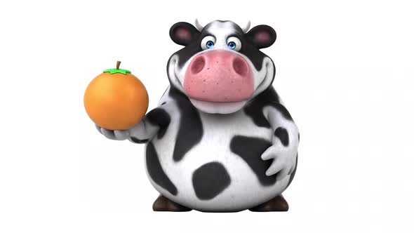 Fun cow - 3D Animation with alpha