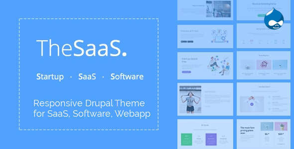 TheSaaS - Responsive SaaS, Software & WebApp Drupal 10 Themes