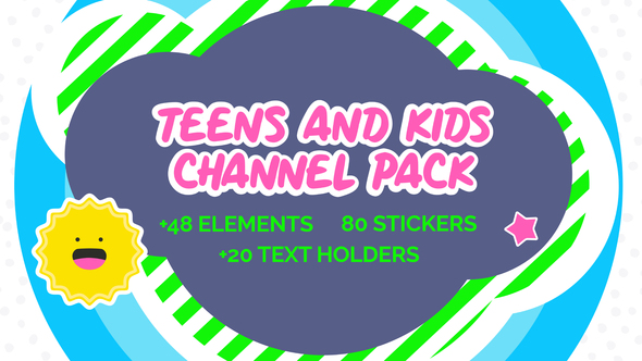 Kids And Teens Youtube And Broadcast Package AE