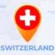 Switzerland Map - Swiss Confederation Travel Map - VideoHive Item for Sale