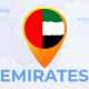 United Arab Emirates Map - Emirates UAE Travel Map - VideoHive Item for Sale
