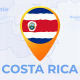 Costa Rica Map - Republic of Costa Rica Travel Map - VideoHive Item for Sale