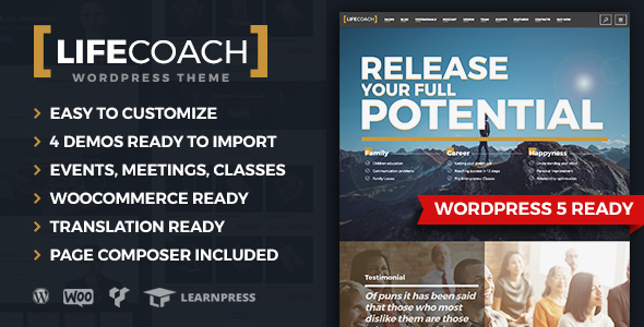 Life Coach WordPress Theme