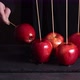 Woman holding candy apple on stick - VideoHive Item for Sale