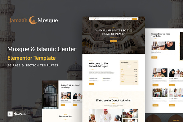 Jamaah - Mosque & Islamic Center Elementor Template Kit