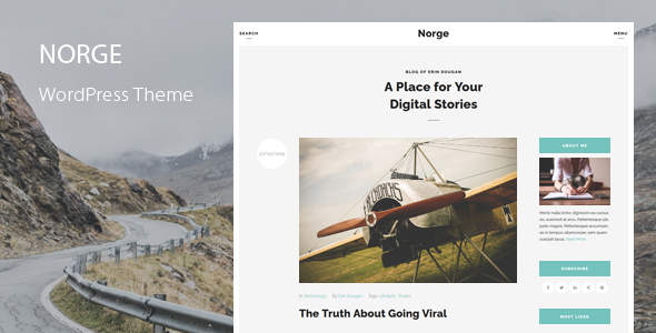 Norge - Blog WordPress Theme