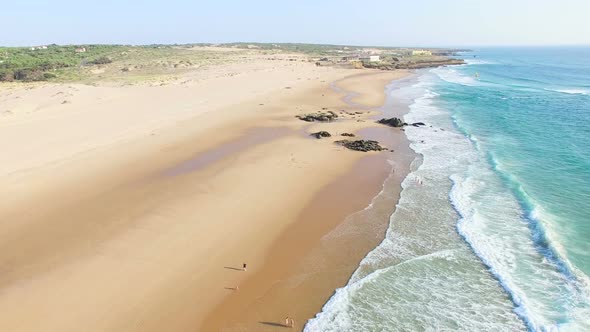 Praia da Guincho beach Portugal, popular with kitesurfers