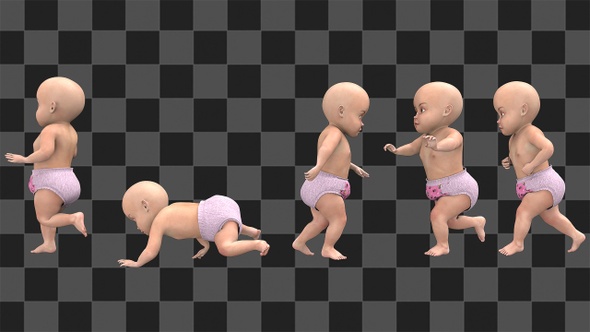 Baby Walk Run And Crawling