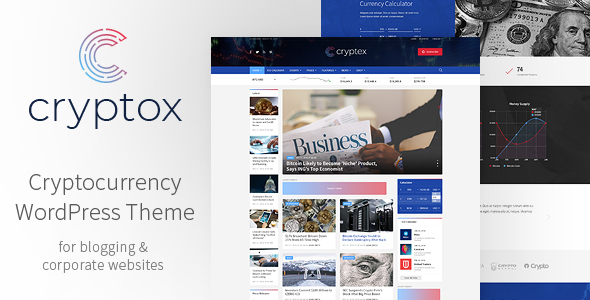 Cryptocurrency Wordpress Theme Website Templates