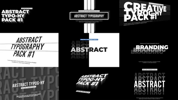 Abstract Typography Pack V1
