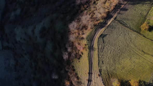 Top View of the Mountains of Svaneti Region of Georgia Nature