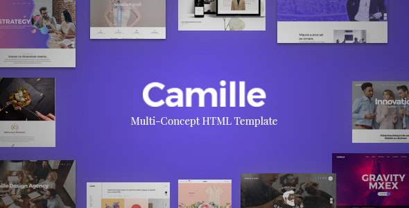 Camille – Multi-Concept HTML Template for Start-ups and Agency
