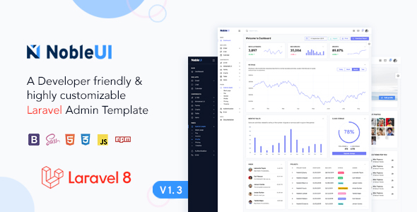 NobleUI - Laravel Admin Template