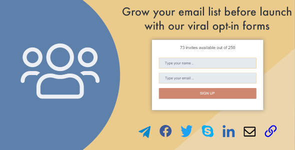 Viral Subscription - WordPress plugin for creating a viral opt-in form