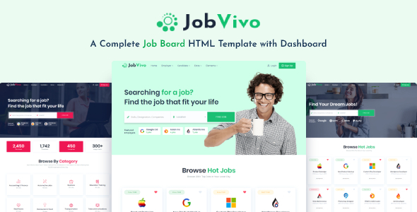 Jobvivo - Responsive Job Board HTML Template