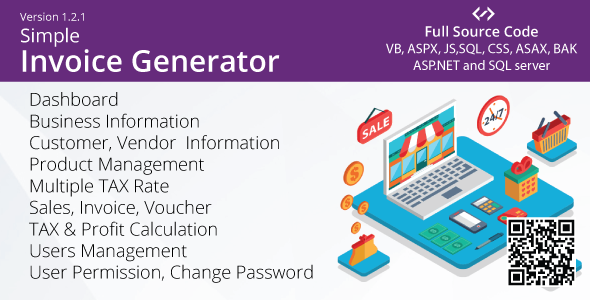 Simple Invoice Generator - VB, ASP.NET, AJAX, Multiple TAX (GST)