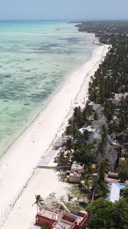 Beach on the Coast of Zanzibar Island Tanzania