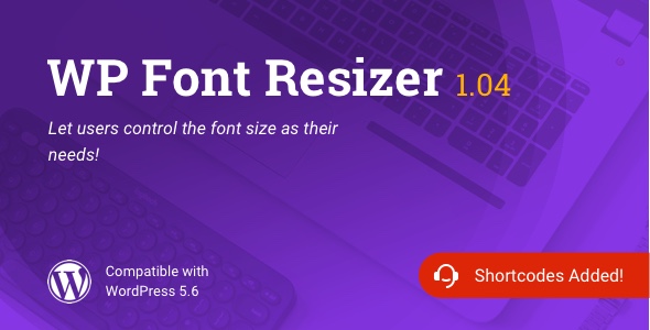 WP Font Resizer | Text Resize WordPress Plugin