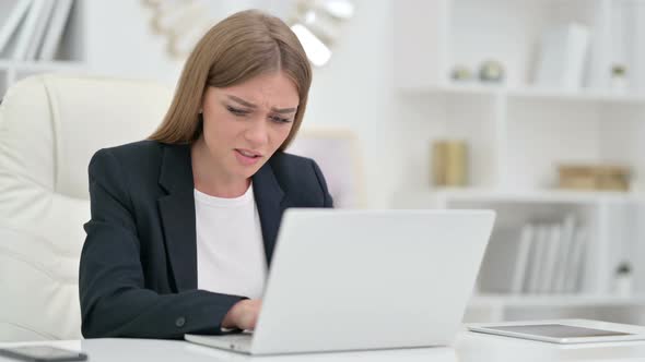 Worried Businesswoman Feeling Stressed, Anxiety 