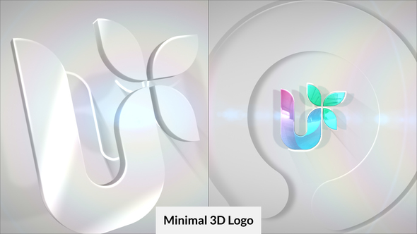 Minimal 3D Logo Reveal