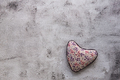Red textured hearts hanging on gray background. - PhotoDune Item for Sale