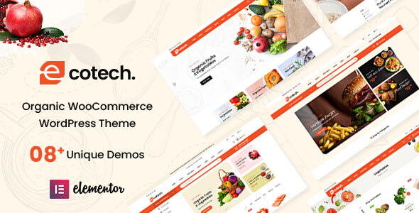 Ecotech - Organic, Food, Multipurpose WooCommerce Theme (RTL Supported)