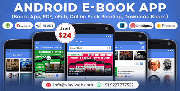 Aplikacja Android EBook (aplikacja Książki, PDF, ePub, czytanie książek online, pobieranie książek)