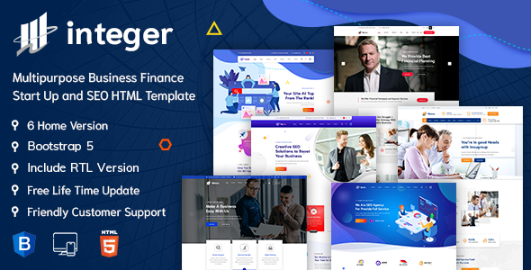 INTEGER – Creative Digital Agency HTML-5 Template + RTL Ready