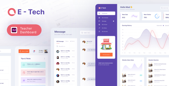 Skilify For Education & Learning Management System Dashboard Design Template