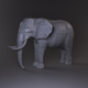 Low Poly Base Elephant Model - 3DOcean Item for Sale