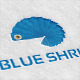 Blue Shrimp Vector Logo - GraphicRiver Item for Sale